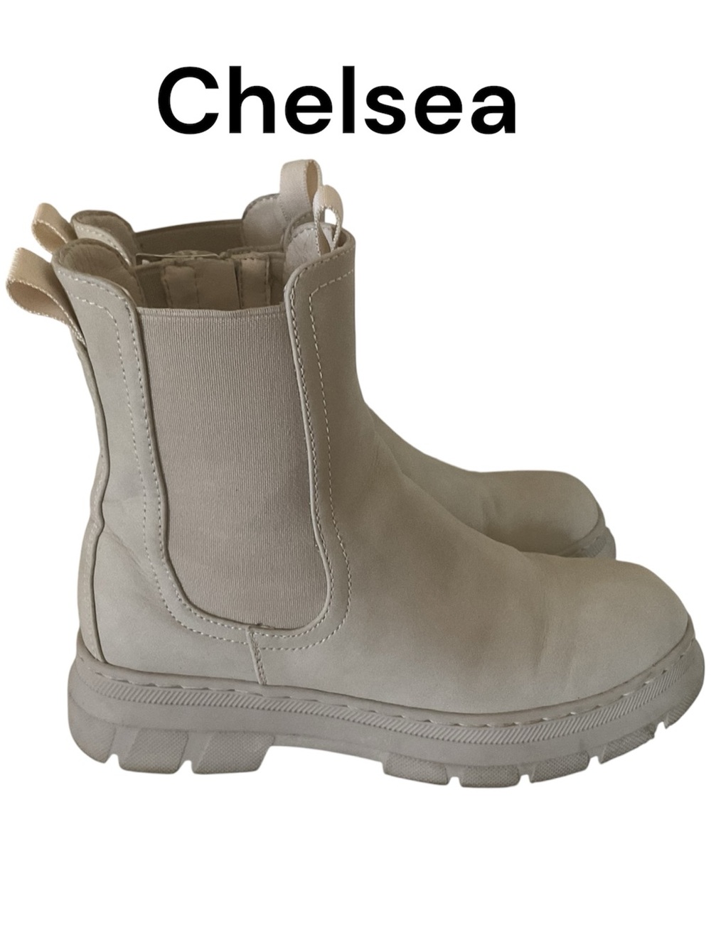 Chelsea28 Kids Chelsea Boots in Light Beige